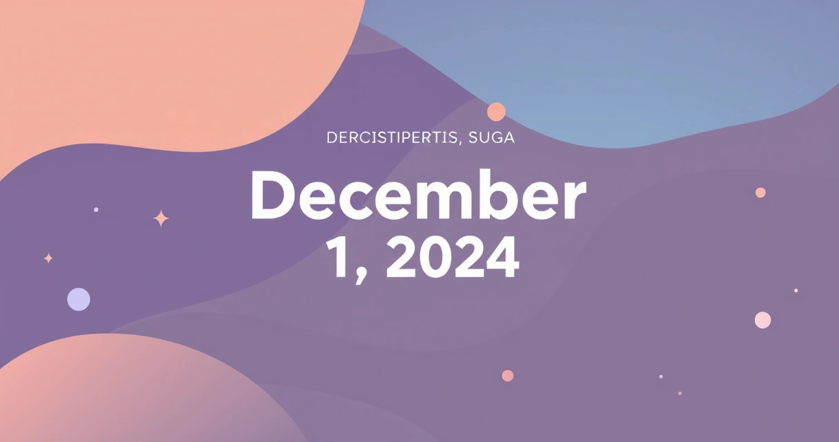 Horoscope for December 1 2024: Data-Driven Natal Chart Insights