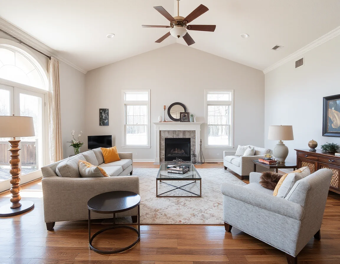 Bright staged interior