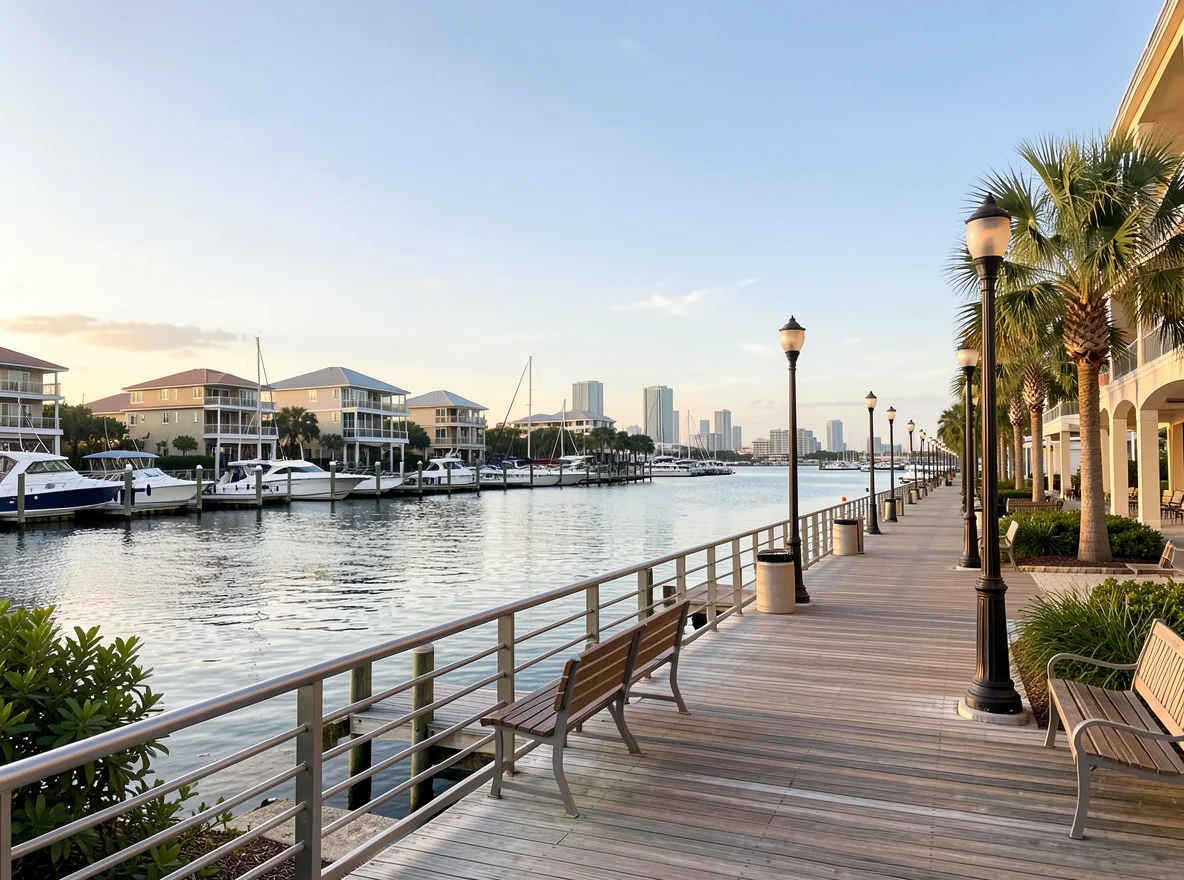 Waterfront view in the Tampa Bay area