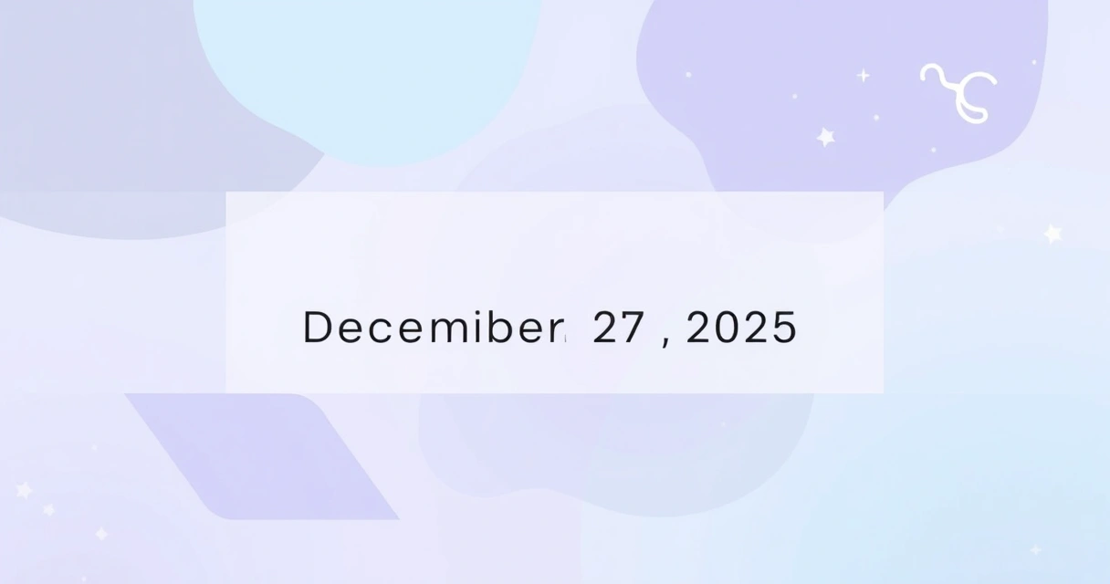 Гороскоп на 27 декабря 2025: анализ 1 400 транзитов