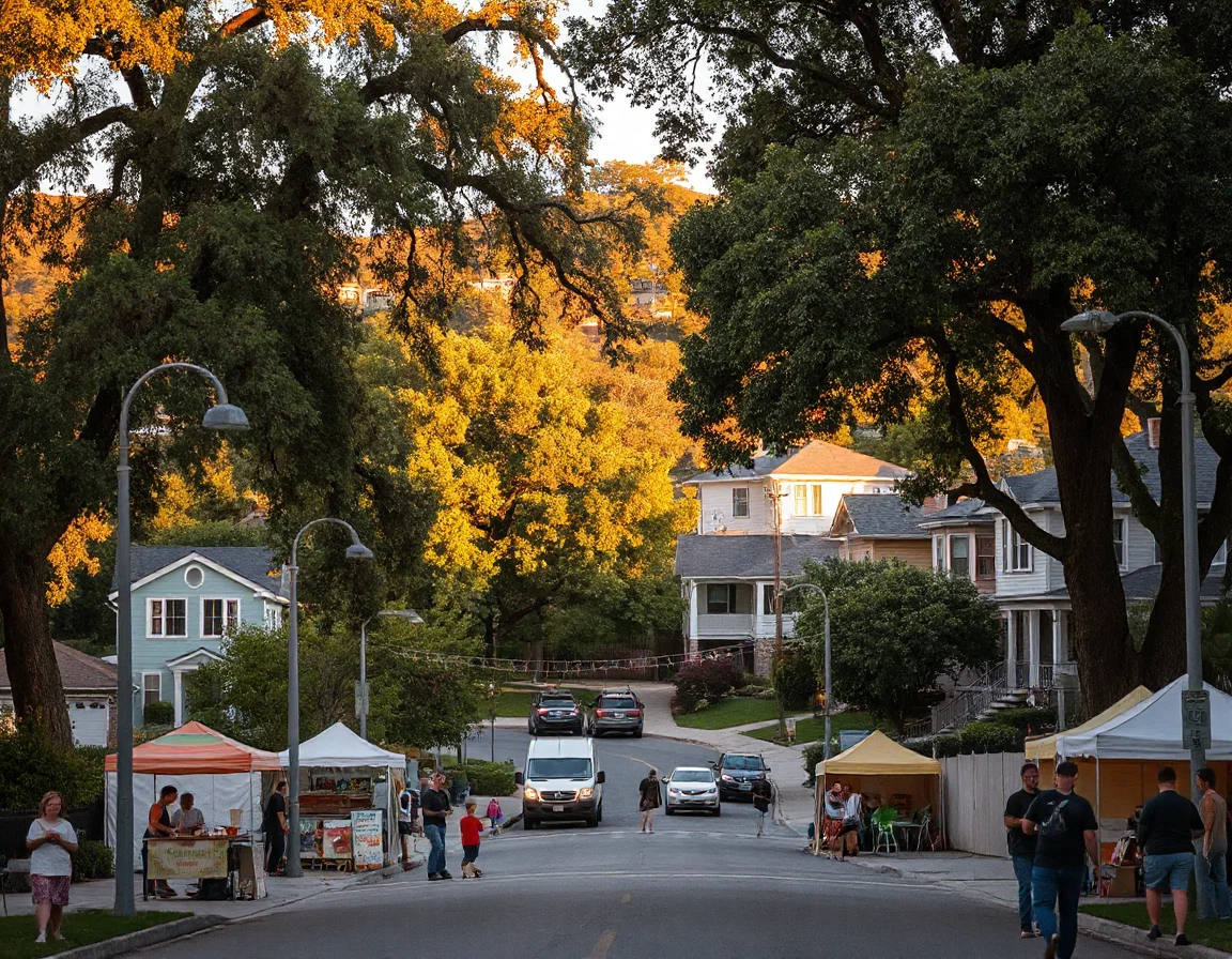 Los Angeles residential neighborhood scene