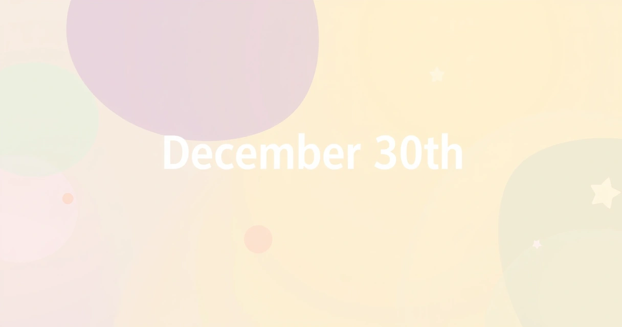 December 30 Zodiac: Capricorn Personality & Birth Chart Guide