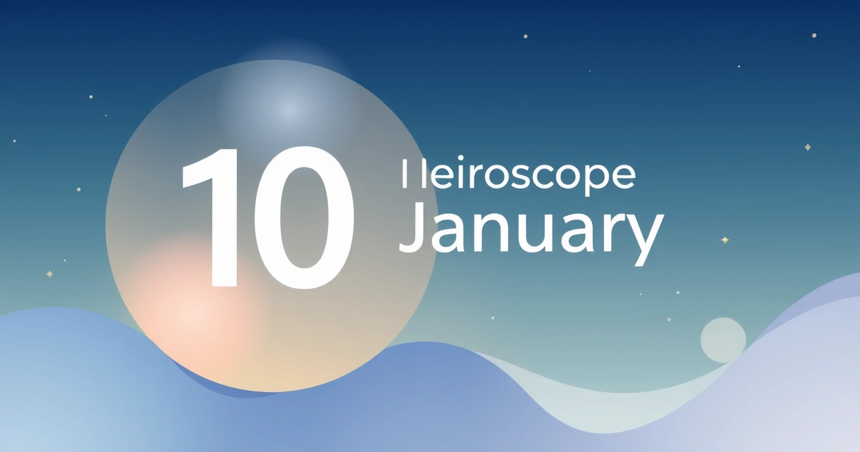Horoscope 10 January: Ambition, Saturn, and Your Path
