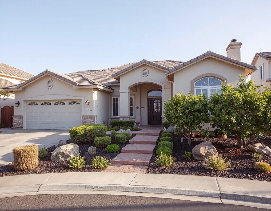 Los Angeles home exterior with polished curb appeal
