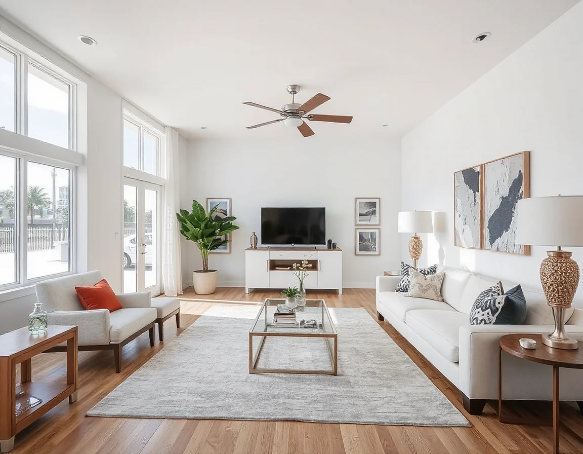 Staged interior in North Miami Beach