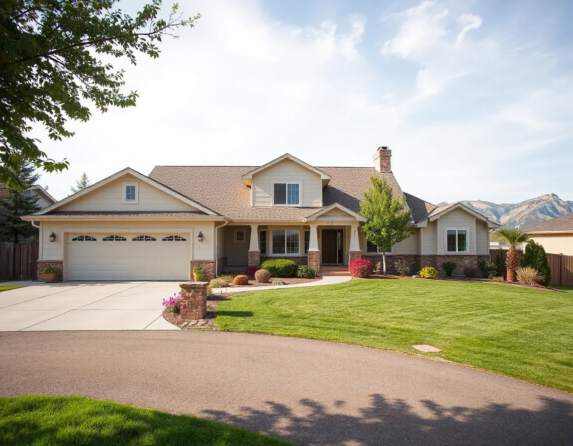 Home exterior in a Northcentral Montana setting