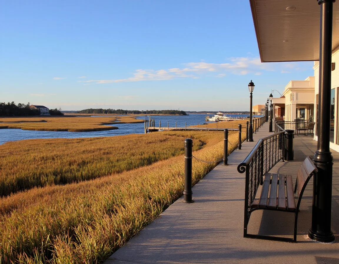 Lowcountry waterfront view near Seabrook Island