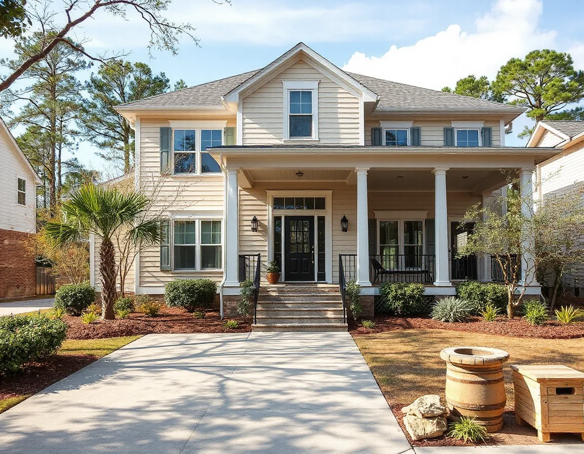 Coastal home exterior in Townsend