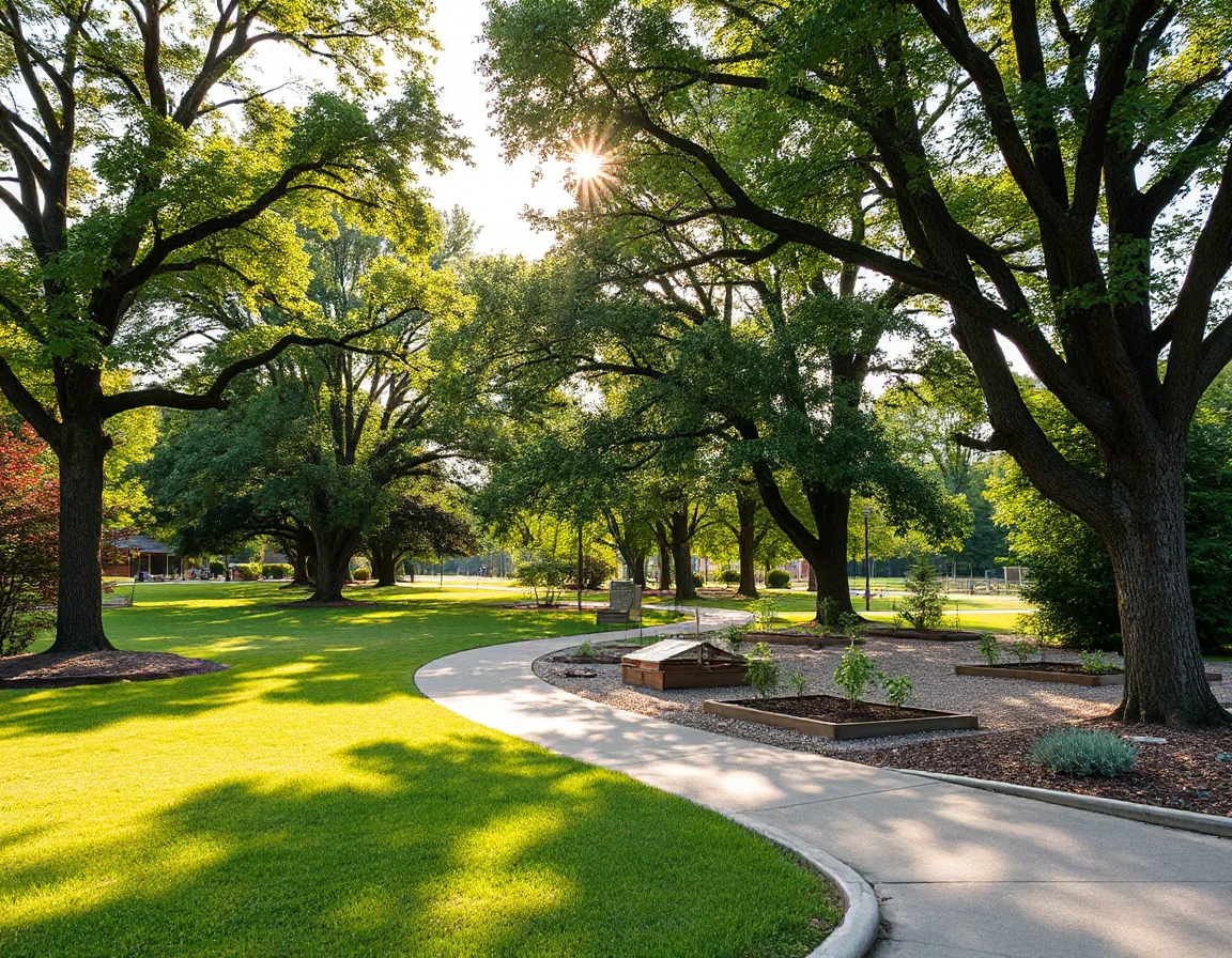 Community green space in White County