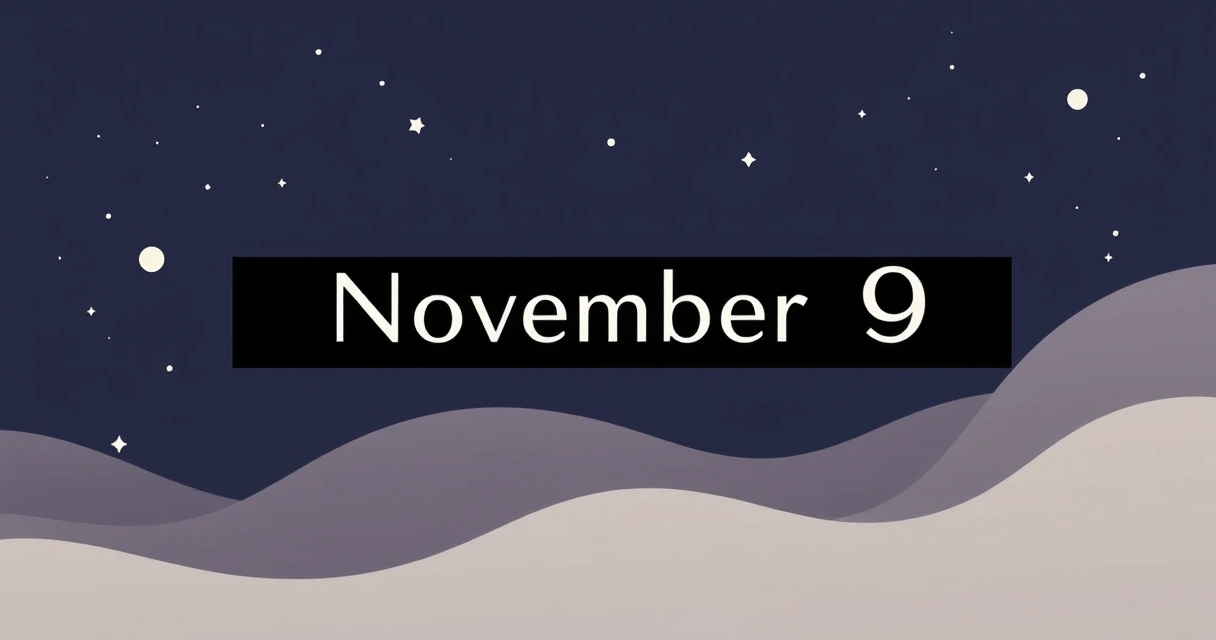 Horoscope for November 9th: Data-Driven Scorpio Season Insights