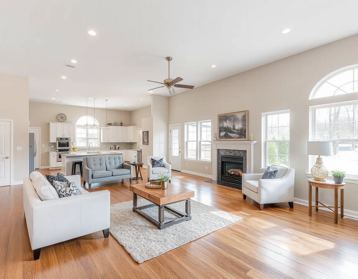 Updated rental home interior