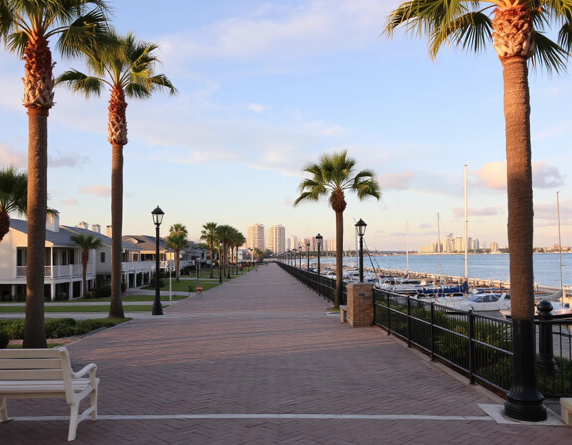 Waterfront view in St. Petersburg