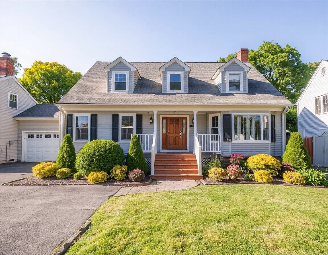 Prepared Rhode Island home exterior with clean curb appeal
