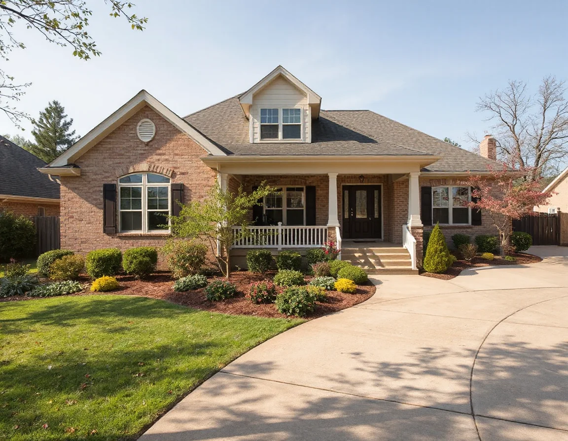 Home exterior in a Little Rock neighborhood near downtown attractions