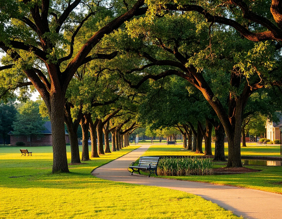 Neighborhood park in East Texas