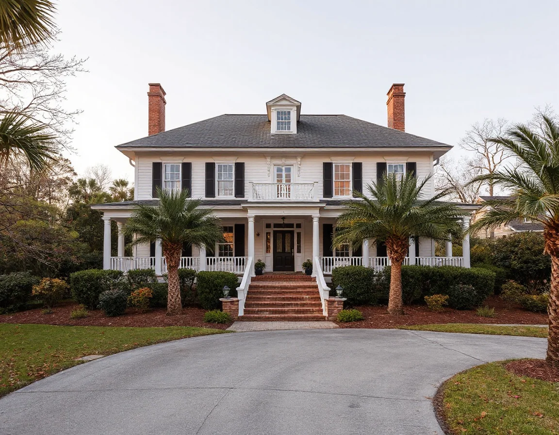 Historic coastal home with raised foundation