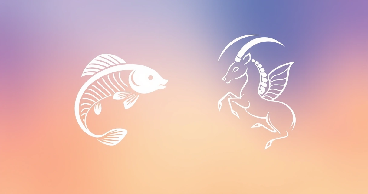 Pisces and Capricorn Compatibility: Data from 25,000 Charts