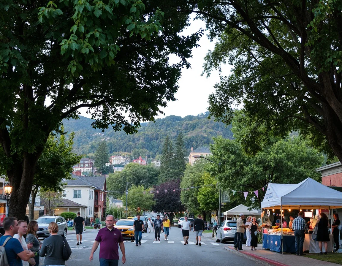 Residential community scene in Millbrae