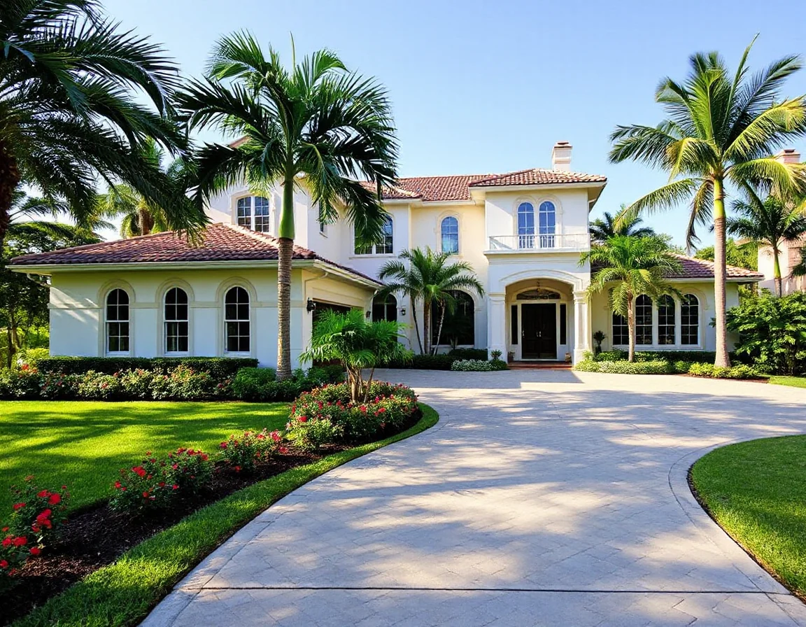 Mediterranean-style home in South Florida