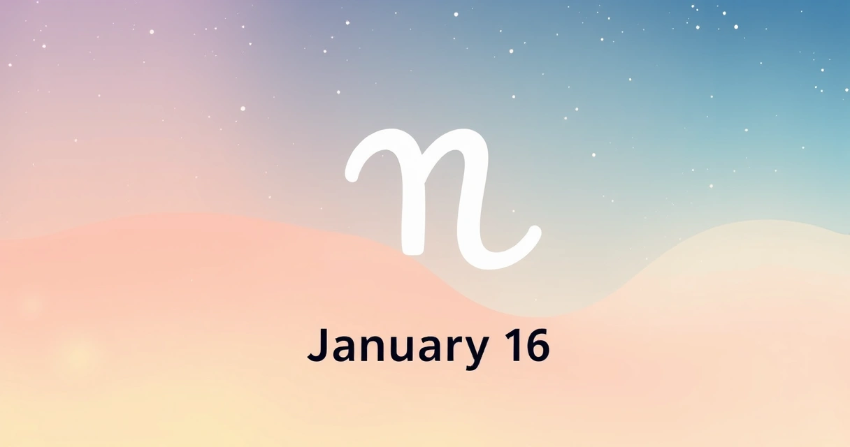 January 16 Astrological Sign: Data-Driven Capricorn Insights