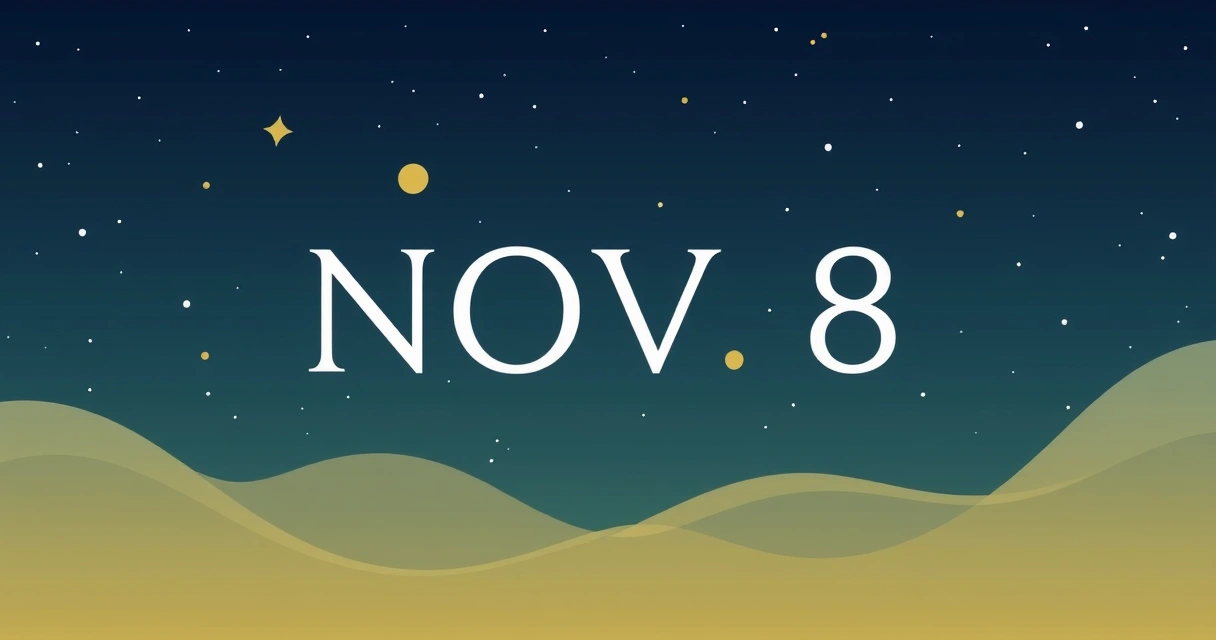 Horoscope Nov 8: Data-Driven Scorpio Secrets from 25,000 Charts