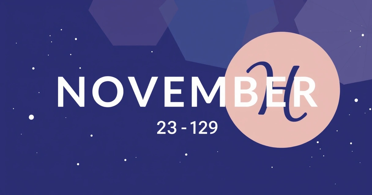 Horoscope November 23-29: Natal Chart Data and Transit Insights