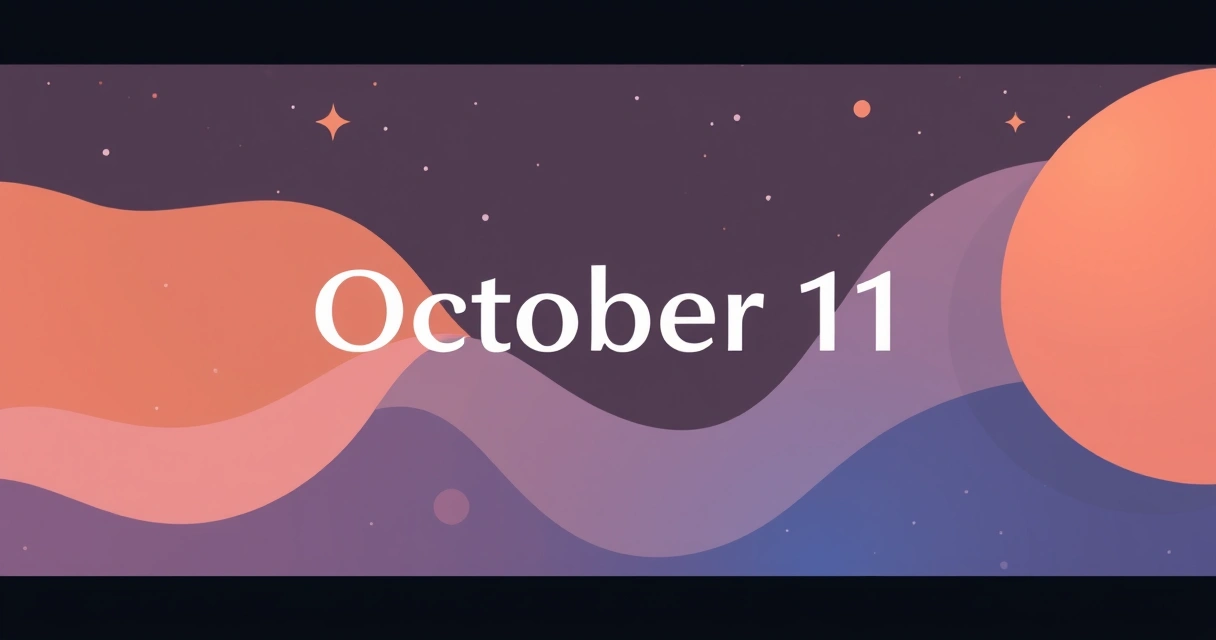Daily Horoscope October 11: Data-Driven Natal Chart Insights