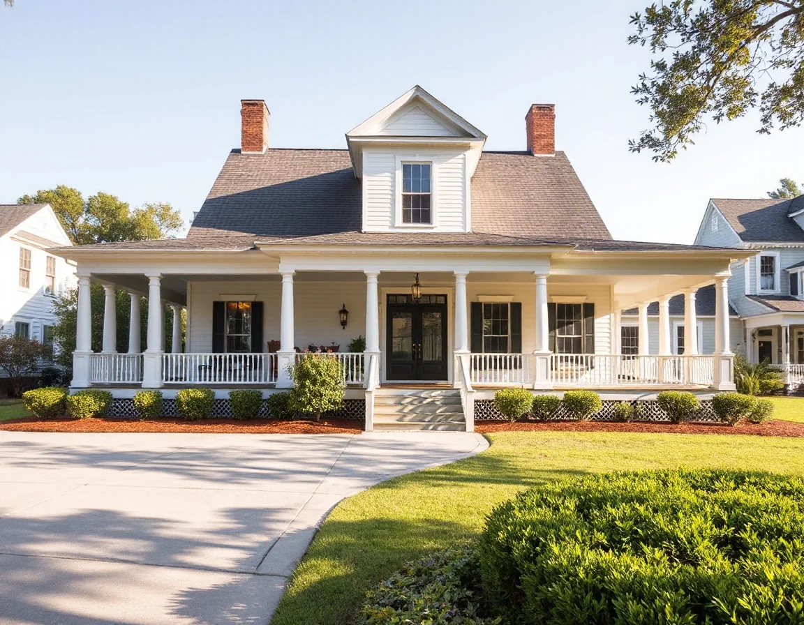 Historic home exterior in the Old Village area