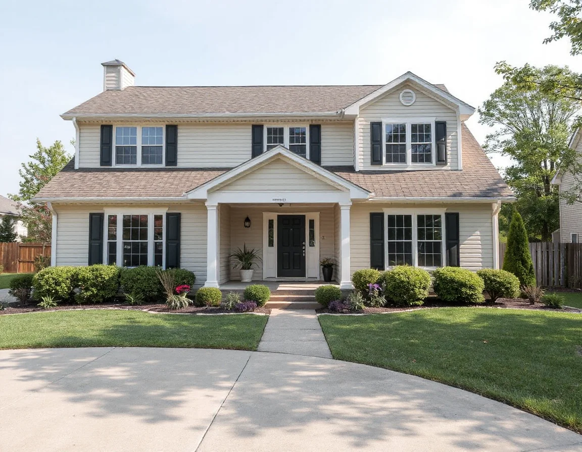 Well-maintained home exterior with updated roof and landscaping