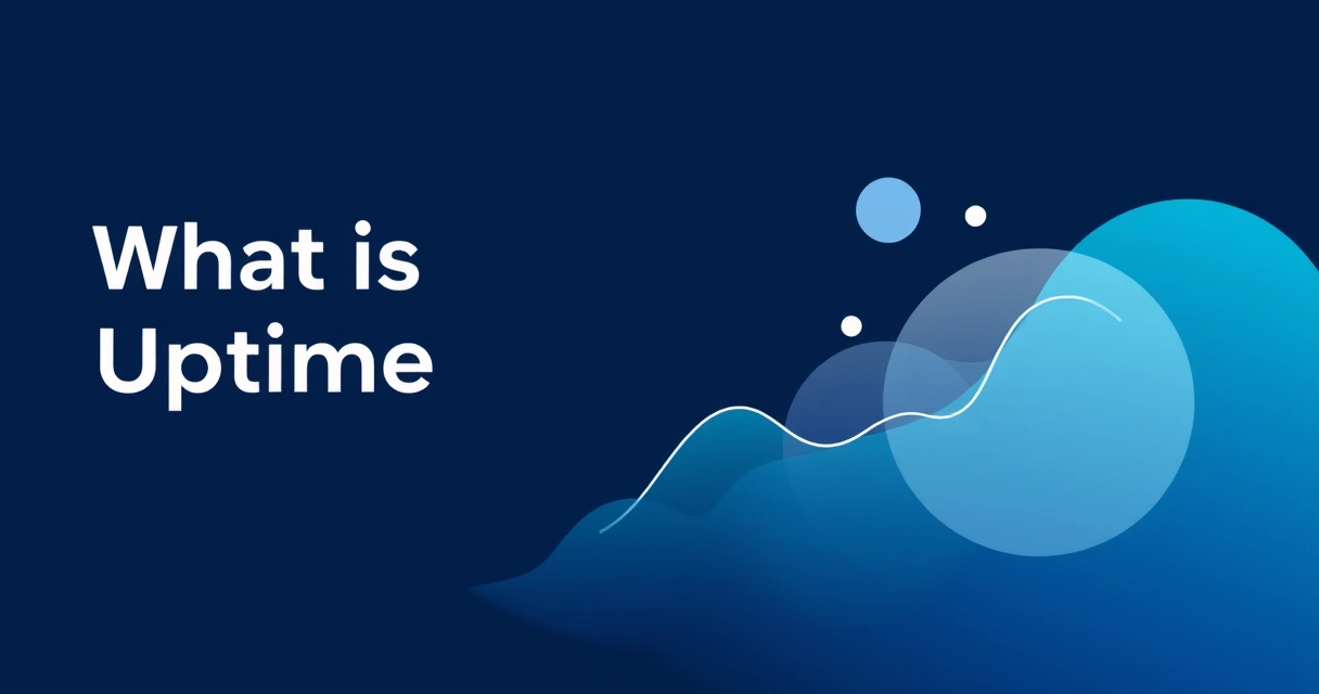 A technical dashboard showing real-time website uptime monitoring data with 99.9% availability metrics.