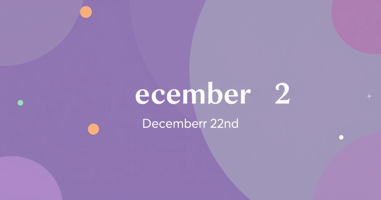 Horoscope for December 22nd: Embracing Capricorn's Solstice Shift
