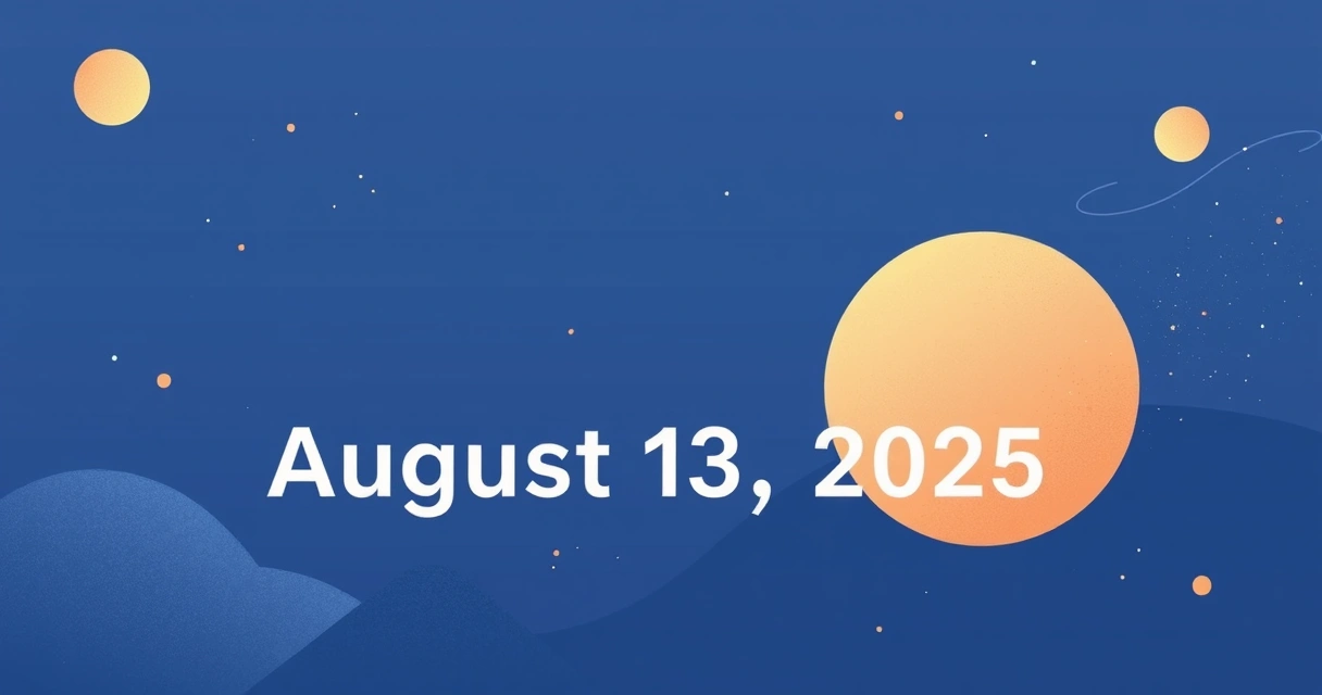 Horoscope August 13 2025: Data Insights from 25,000 Charts