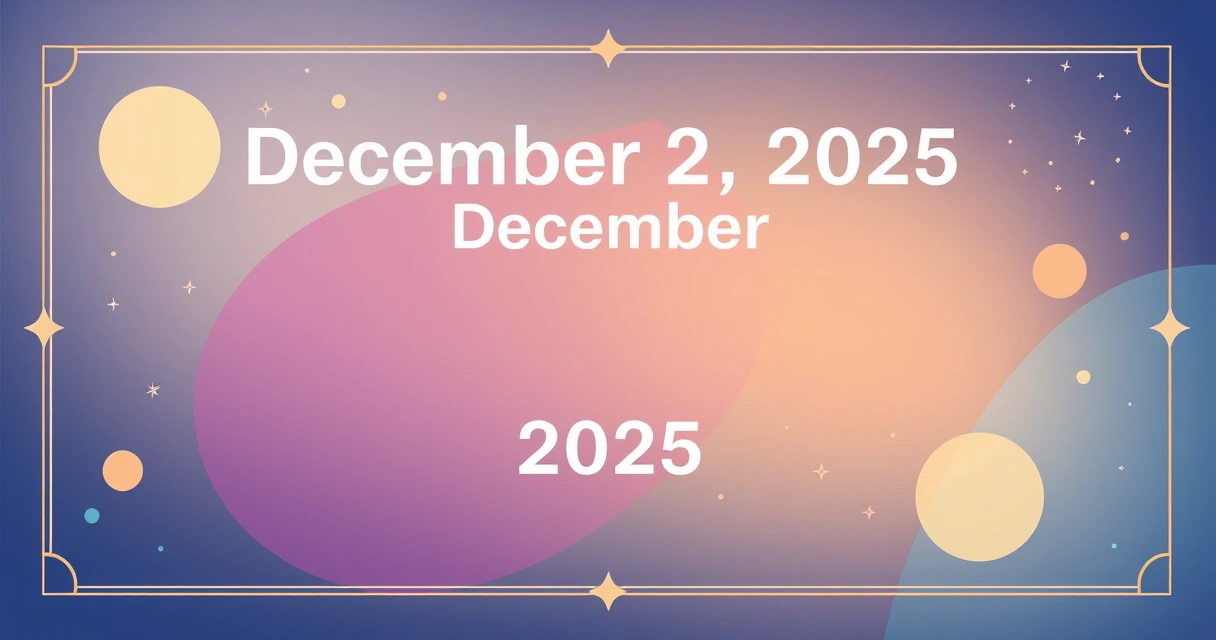 December 2 2025 Horoscope: Data From 25,000 Natal Charts