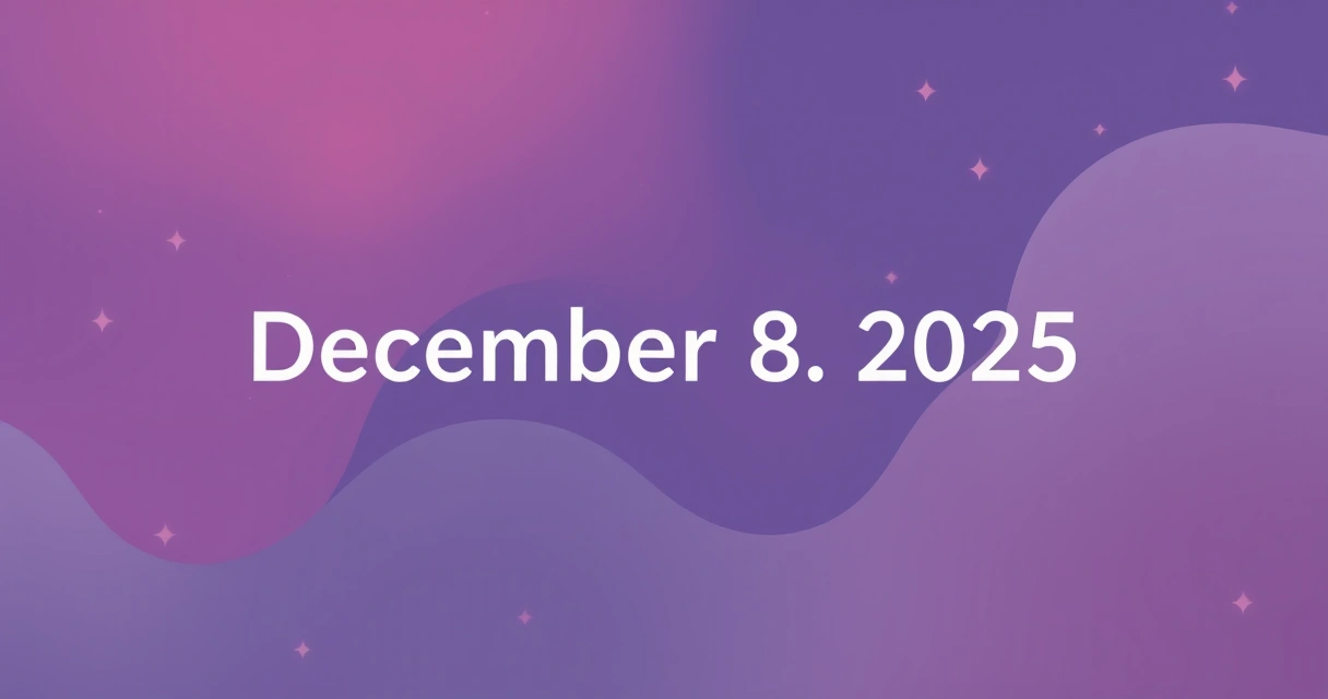 Horoscope December 8 2025: Data-Driven Natal Chart Analysis