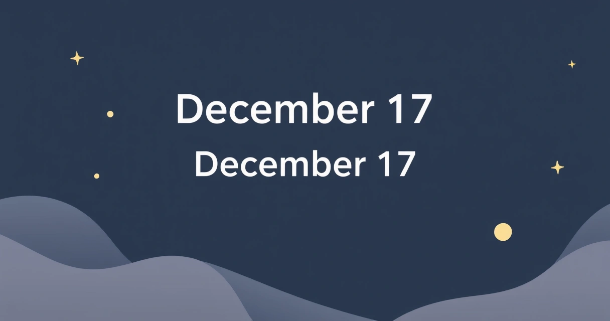 December 17 Horoscope: Analysis of 25,000+ Natal Charts