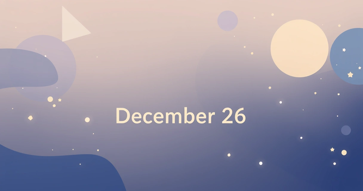 Daily Horoscope December 26: Data-Driven Zodiac Insights