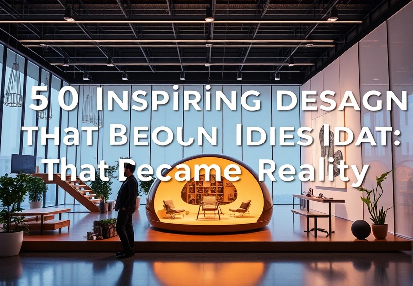 Representação visual de 50 Inspiring Design Ideas That Became Reality: Creative Innovations Unveiled