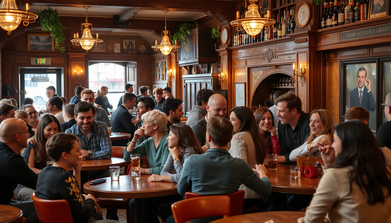 Joining language exchange meetups in Covent Garden pubs