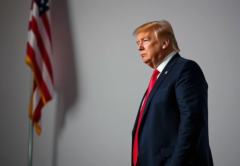Representação visual de Trump e sua estratégia audaciosa para liderar a corrida das IAs nos EUA