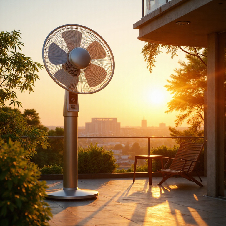 Solar Powered Fan Setup