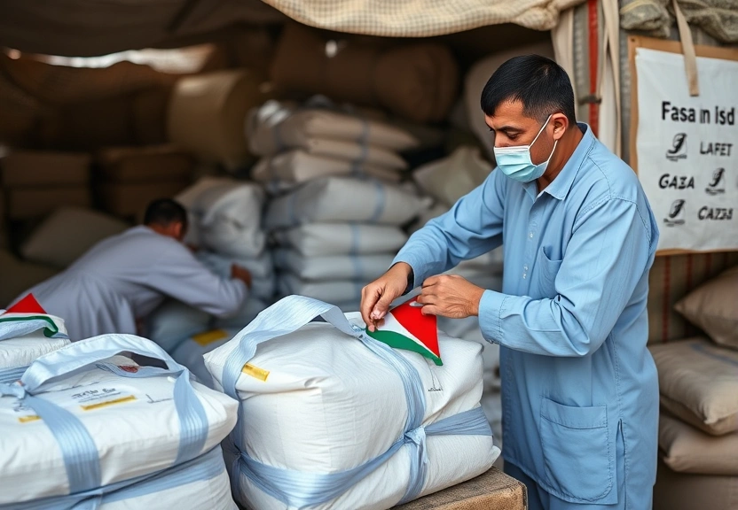 Representação visual de Controversial Gaza aid operation pauses for 24 hours after days of deadly shootings