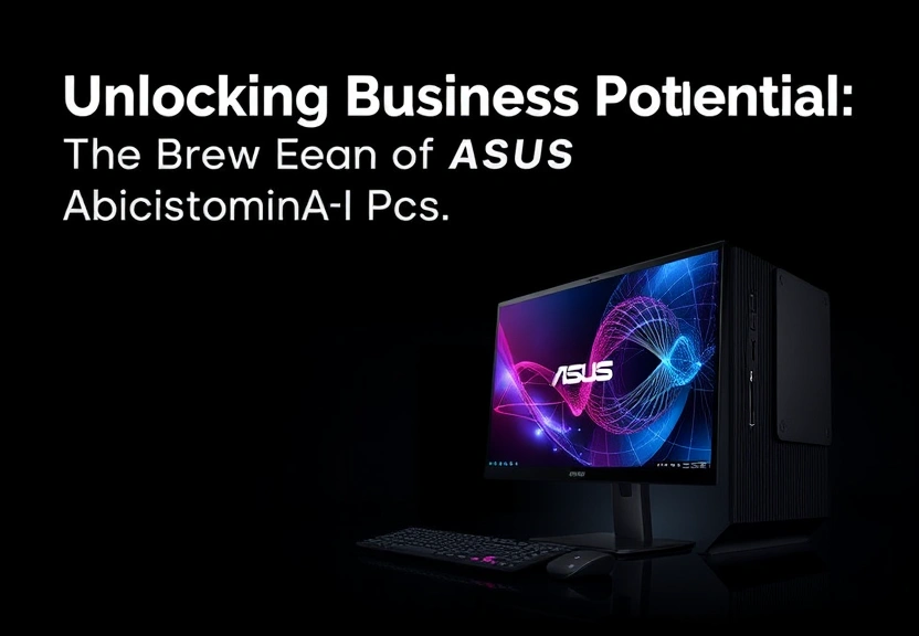 Representação visual de Unlocking Business Potential: The New Era of ASUS Commercial AI PCs
