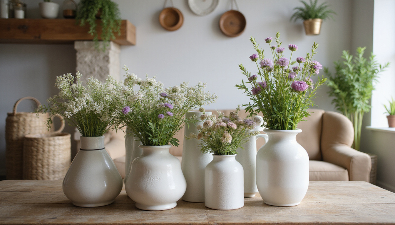 Styling Tips for Incorporating Farmhouse Vases