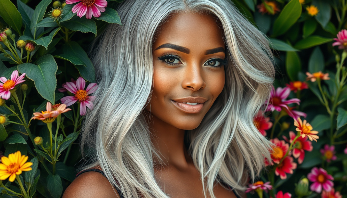 Embrace the Change: A Beautiful Guide to Transitioning to Grey Hair with Highlights
