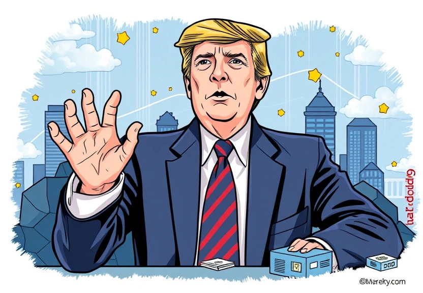 Ilustração de Trump's CFTC Nominee Declares Blockchain a Game-Changer for Society