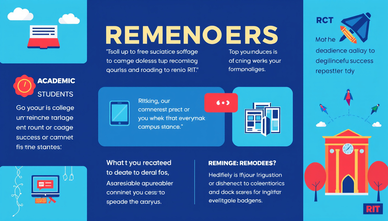 Staying Sharp: Essential Reminders and Exciting Updates for RIT Students