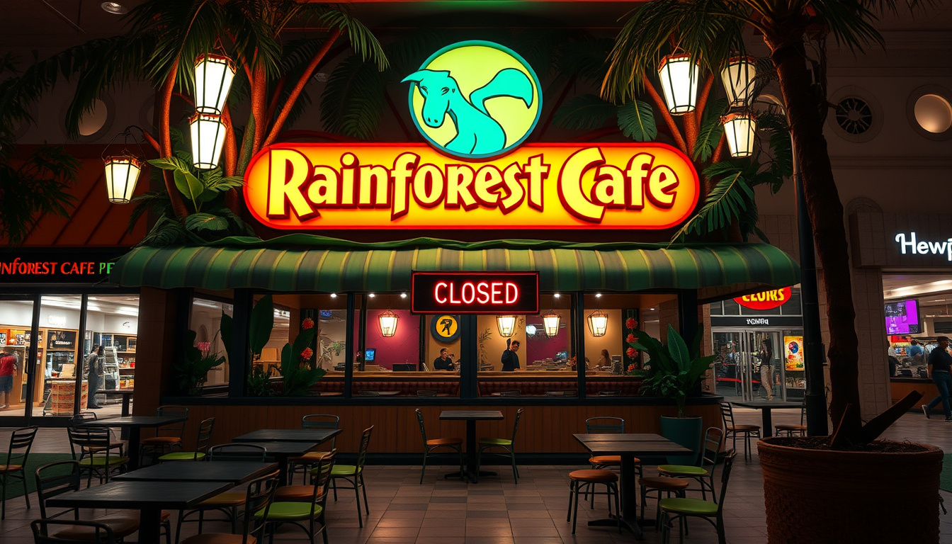 End of an Era: Rainforest Cafe Shutters Central NJ Spot, Leaving Menlo Park Mall as Last Resort in the State
