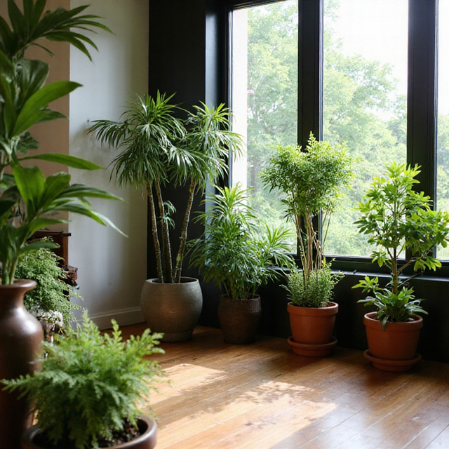 Artificial plant styled in South African living space
