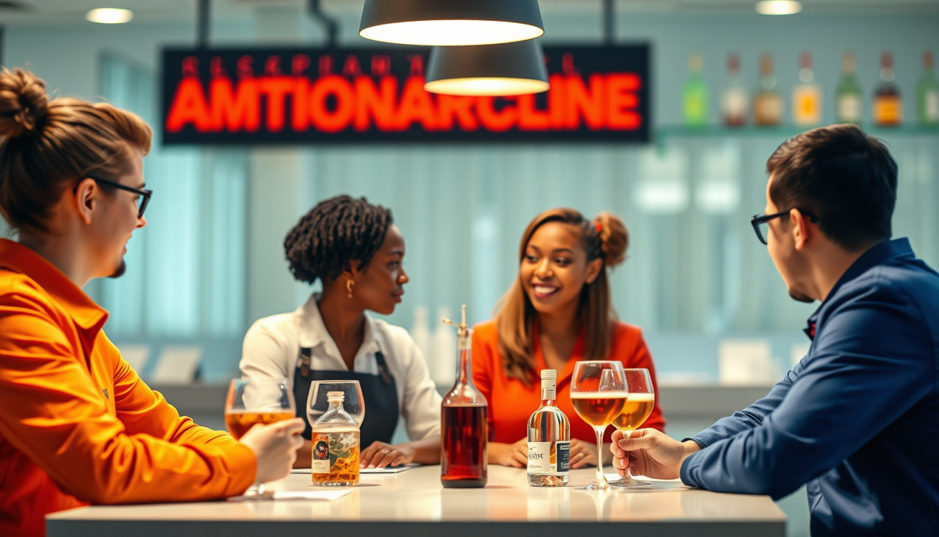 training session with diverse staff learning responsible alcohol service techniques