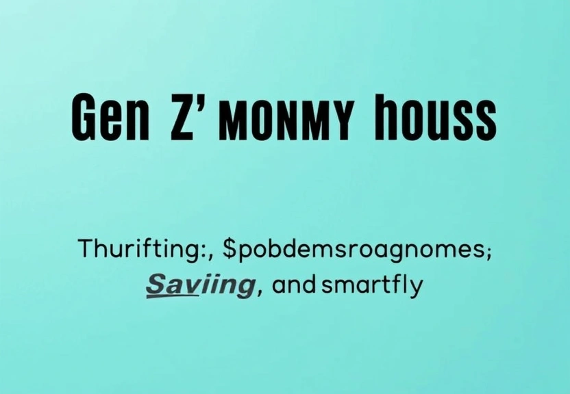 Representação visual de Gen Z's Bold Money Moves: Thrifting, Splurging, and Saving Smartly